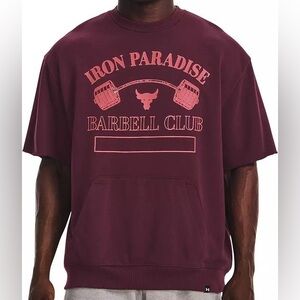 Under Armour Men's Project Rock Gym Heavyweight Short Sleeve Sweatshirt, XXL